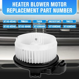 87103-0E040 AC Blower Motor Compatible for 2005-2020 Toyota Avalon|Toyota 4Runner|Toyota Highlander|Toyota Tundra|Toyota Camry|Toyota Venza|Lexus Replaces 87103-60400 PM9351 75830