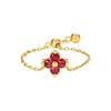 Kokoma Little Flower Link Chain Statement Ring for Women 925