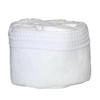 SUD ÉTOFFE Cotton Guest Basket with Napkins, White, One Size