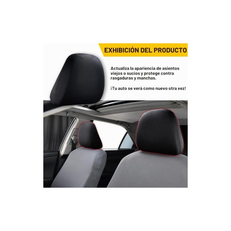 2 piezas Fundas protectoras para apoyacabezas de asiento de coche,