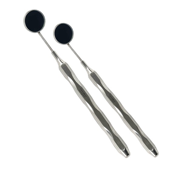 Set of 2 - Hollow Handle Dental Mouth Mirror #5