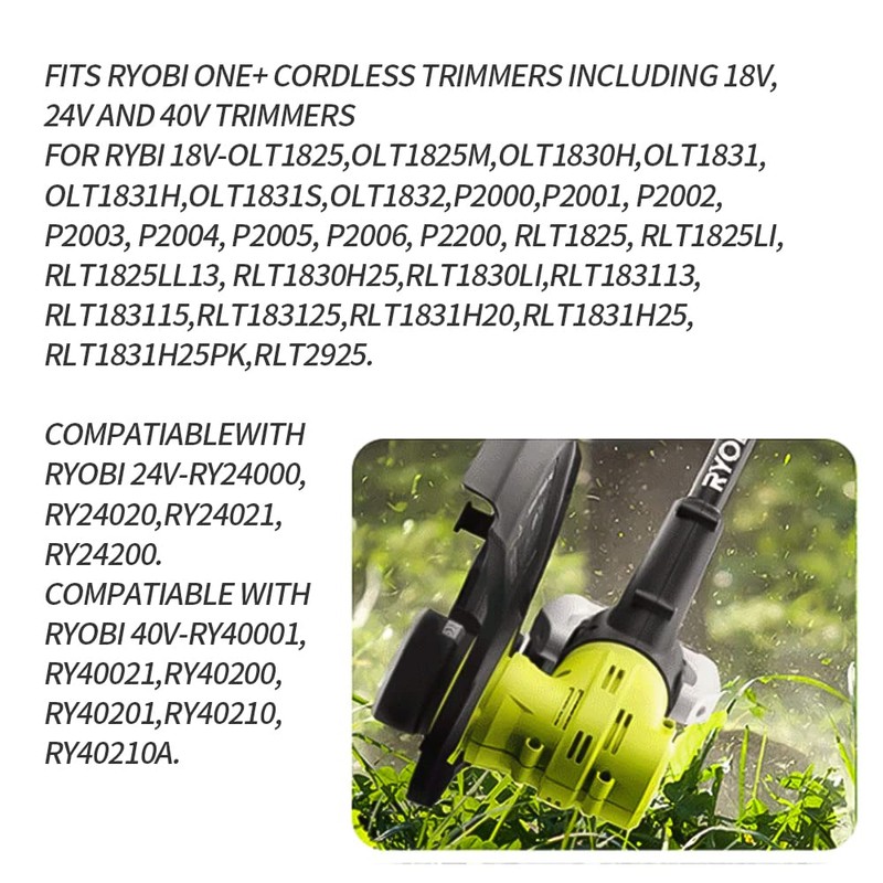 Bekasa String Trimmer Spools for RYOBI ONE Nylon String Trimmer