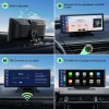 LAMTTO Touch Screen 2.5K Portable Car Wireless Apple CarPlay Android