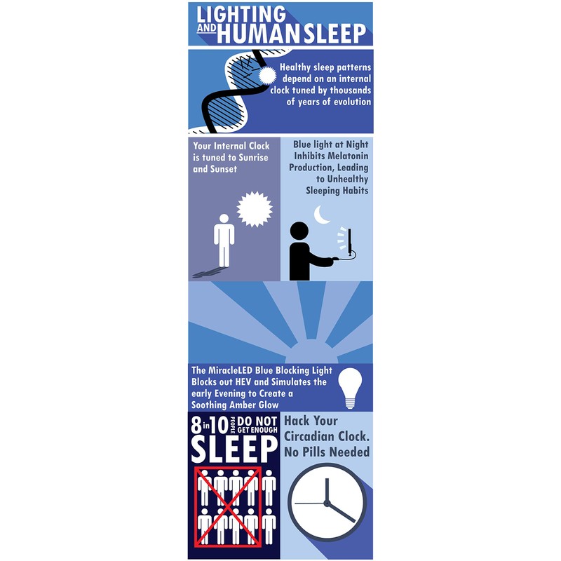 Miracle LED Sleep Study 9W LED Night Time Light Bulb