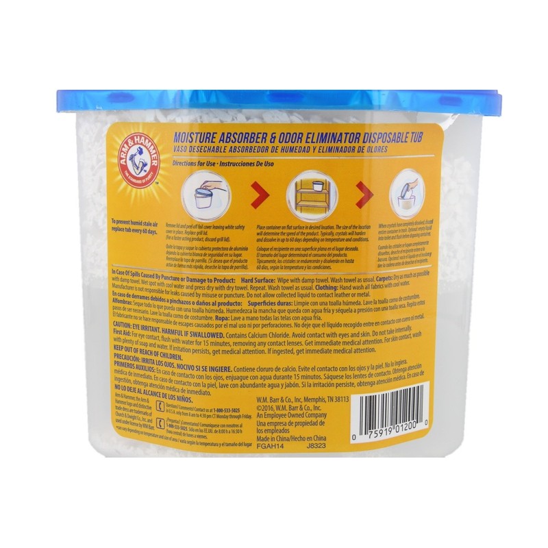 Arm & Hammer Moisture Absorber & Odor Eliminator 14oz Tub,