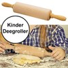 Kesper Kids Rolling pin 23,5cm of Beech Wood, Brown, 23.5