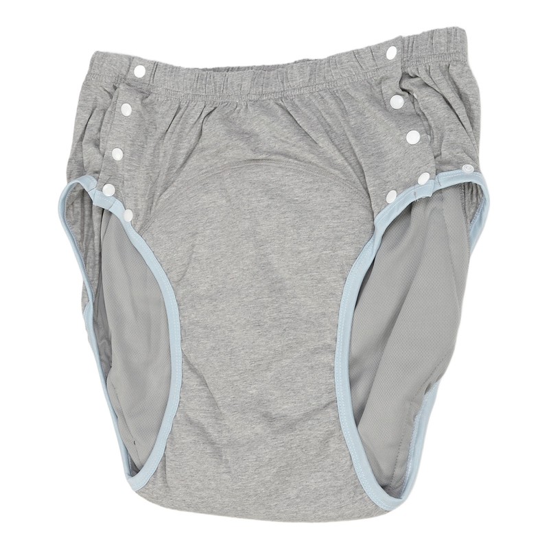 Adult Cloth Diaper XXL Light Gray High Absorption Leak Free