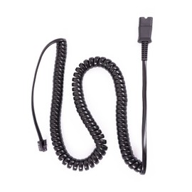 INNOTALK Headset Adapter, U10P, 27190-01, for Most Desk Phone RJ9 Modular Port, for Plantronics Quick Disconnect Headset