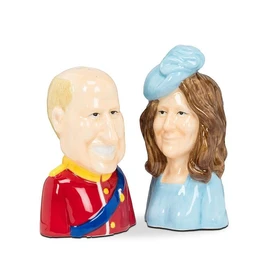 Abbott Collection Prince William & Kate Salt and Pepper Shaker Set (3.5" H)