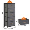 SUPER DEAL Fabric Dresser for Bedroom 46 inch Tall Dresser