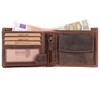 Benthill Men's Genuine Leather Wallet with RFID Protection, Dark Brown