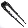 JWL (1) Ebony 2-Prong 4 5/8 Inch Hair Stick with