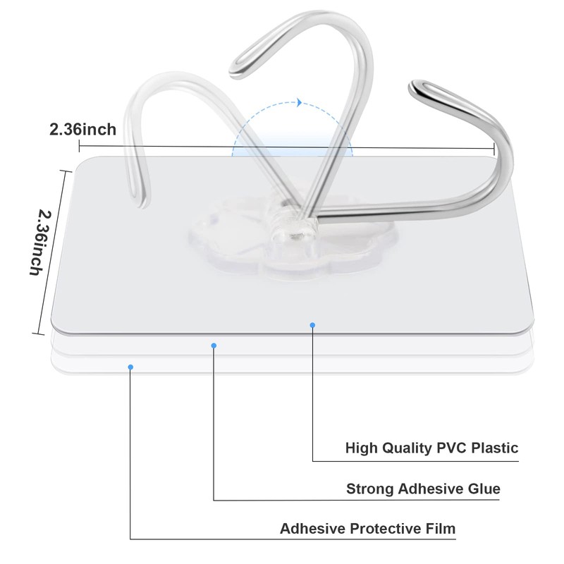 Anffeary 30 Packs Wall Hooks for Hanging Heavy Duty 22lb(Max),