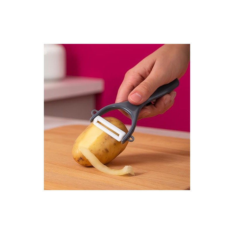 LifeChic Pelapatate "Ceramic" con Lama in Ceramica Ultra Affilata –