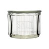 Creative Co-Op Round Pressed Glass Salt Cellar