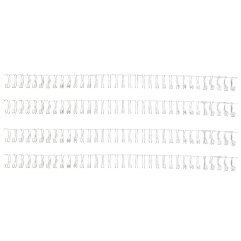 Pack of 100 Double Loop Wire Binding Combs, 60 Sheet