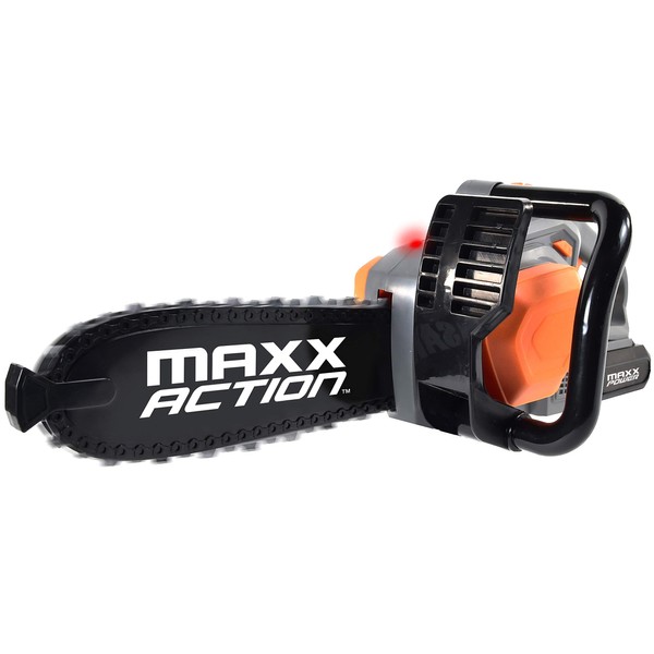 Sunny Days Entertainment Maxx Action Power Tools Chainsaw – Construction Tool with Lights and Sounds | Pretend Play Toy for Kids