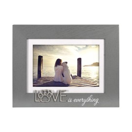 Malden International Designs 3401-46 Love (Paw) is Everything, 4x6 with mat/ 5x7' Without The mat, Gray
