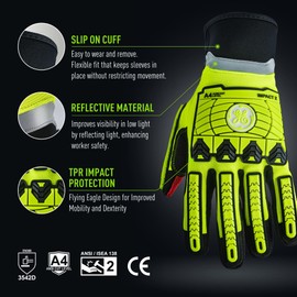 TPR IMPACT 2 OIL & GAS GLOVES A4 CUT M