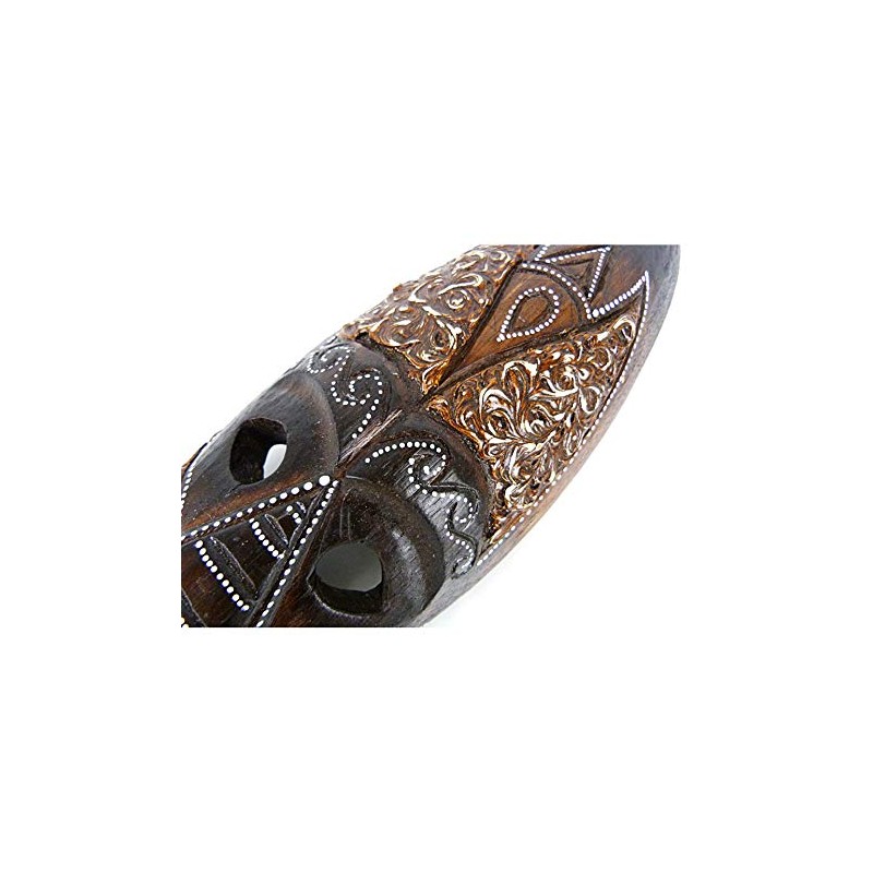 African Decorative Wooden Mask 30cm - Ethnic Chic Decoration