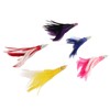 5Pcs Feather Trolling Fishing Lures Colorful Feather Jet Head Trolling