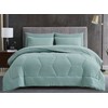 Chezmoi Collection Piper Queen Bed in a Bag 7-Pieces Honeycomb