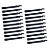 Baluue 20pcs Adjustable Elastic Hair Ties for Men No Damage