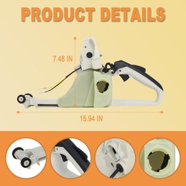 Podoy 044 Gas Fuel Tank Tune Up Kit Compatible with Stihl 044 MS440 Chainsaw Parts Fuel Tank Rear Handle with Air Filter Cover Base Kit