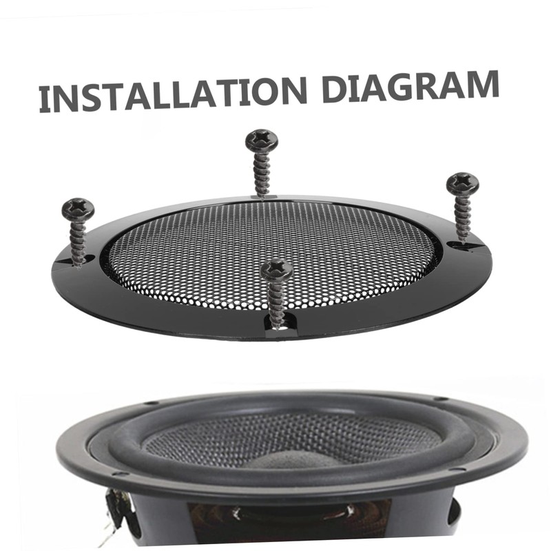 jojofuny 3sets Car Speaker Decorative Cover Speaker Guard Grills for
