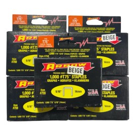 Arrow T-75 9/16" Beige Staples 5000 Staples USA Made #759