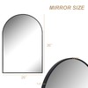 Arched Bathroom Mirror for Wall, Mirror for Vanity,30''x20'' Large Wall