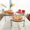 HPC DECOR Set of 3 Black Metal Wire Pizza Pan