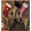 Plushible High Heeled Christmas Stocking - Candy Cane Striped Theme