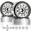 2.2 Inch Beadlock Wheels, 25mm Wide 0mm Offset for SCX10