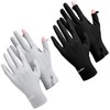 Loopeer 2 Packs Women UV Sun Protection Gloves Full Finger