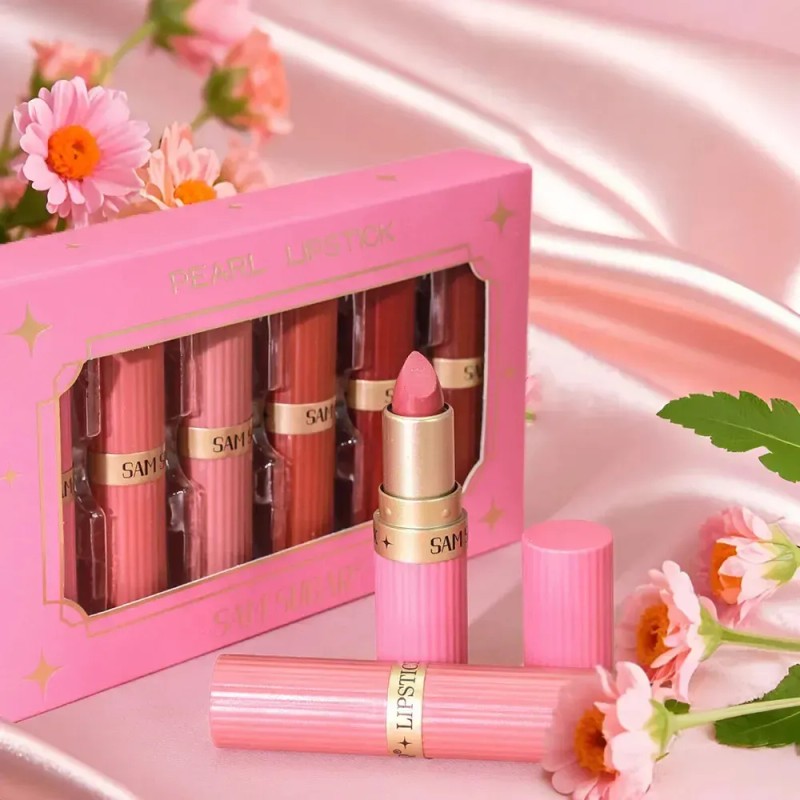Kit Lápiz Labial Perlado Clásico Duradero