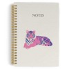 YLZlhb Trendy Funky Preppy Tiger Spiral Notebook Journal, Pink Preppy