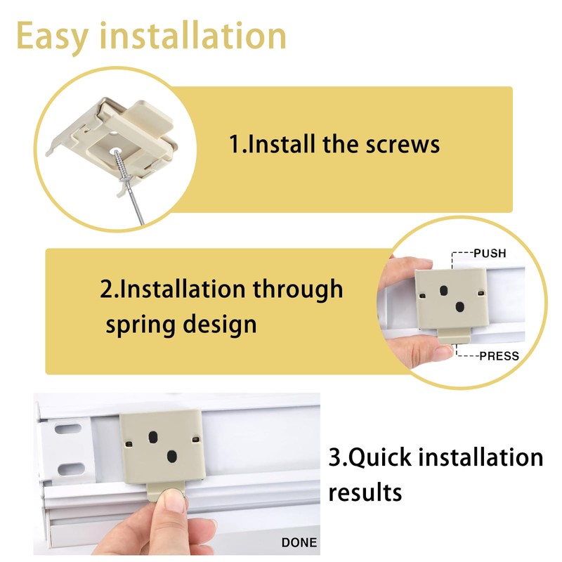 Lihopefe Universal Replacement for Roller Shade Metal Mounting Brackets Roller