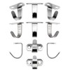 Fuxxer 10x Undermount Iron Hooks 33 x 24 mm for