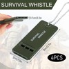 BBTO Pack of 4 Emergency Whistle, Survival Whistle, Loud Emergency