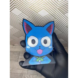 Fairy Tail Happy 3D Lenticular Motion Car Sticker Peeker Laptop