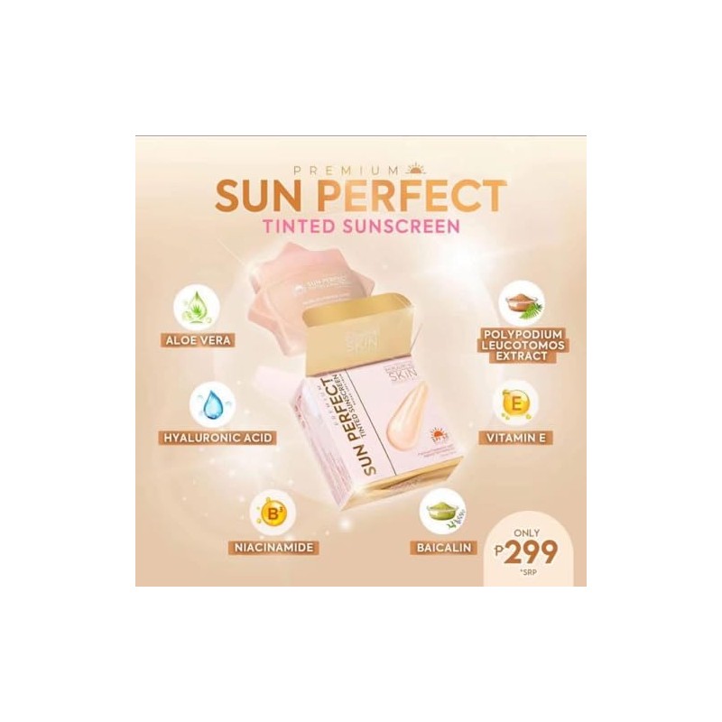 Hikari Skin Premium Sun Perfect Tinted Sunscreen, SPF 45, Skin