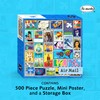 Re-marks Air Mail Postage-Stamp Collage Puzzle, 500-Piece Puzzle for All