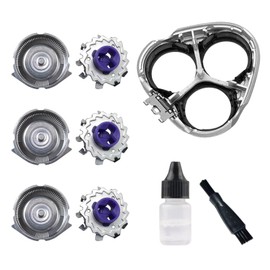 lingsee HQ8 Replacement Part Shaver Complete Head with Razor Oil & Cleaning Brush Fit for No-relco AT920, AT921, AT940, PT870, PT870CC, PT875, PT877