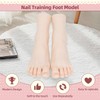 Realistic Practice Foot for Nail Training – Soft Flexible Fake