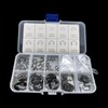 120 Pcs E-Type Snap Rings M1.5-M10 Manganese Steel Repair Parts