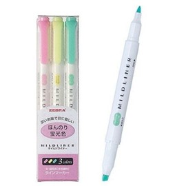 Zebra Stationery and Office Supply Highlighter Set for school, and desk organization, writing planning or paper accessory, Korean Import, and, Option 2