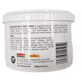 Dynatex 49595 White Lithium Grease 16 Oz. Tub 1EA