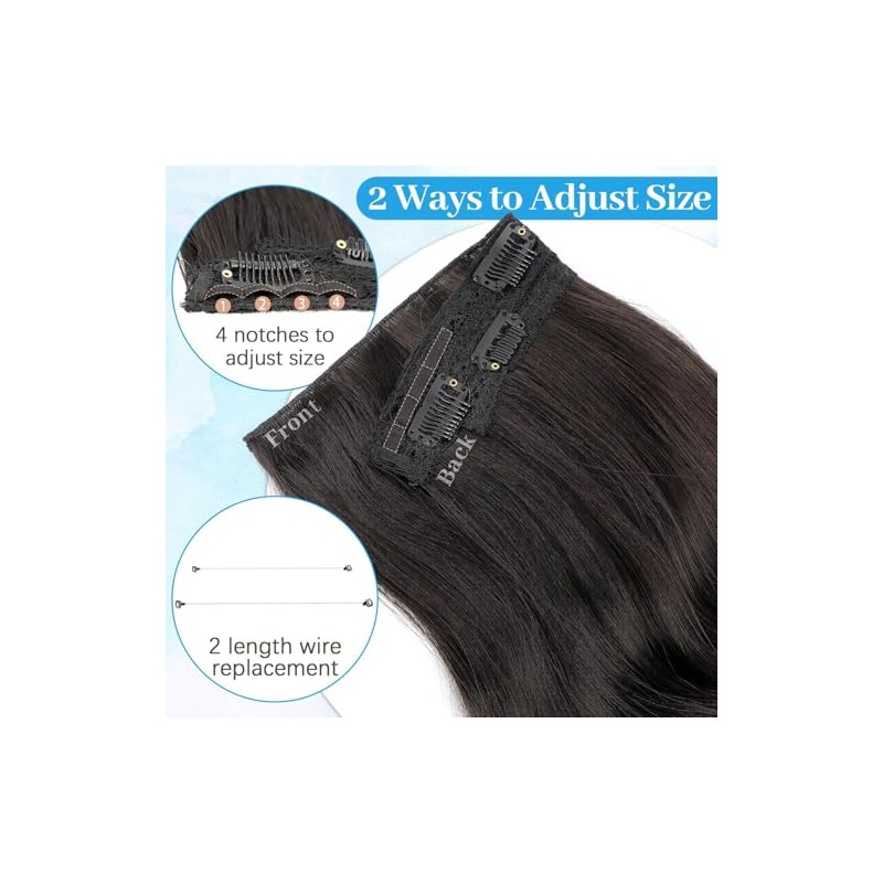 Extensiones de Cabello Natural Ondulado, Extensión de Liga