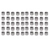 50Pcs M8 Female Thread Coupling Nut Rugged Stainless Steel Maintenance